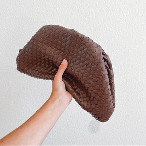 Woven Pouch Clutch Bag